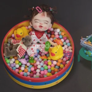 Super Cute 1/12 Scale Simulation Mini Color Ball Pool Pretend Play Miniature Dollhouse Children Room Furniture Accessories Toy