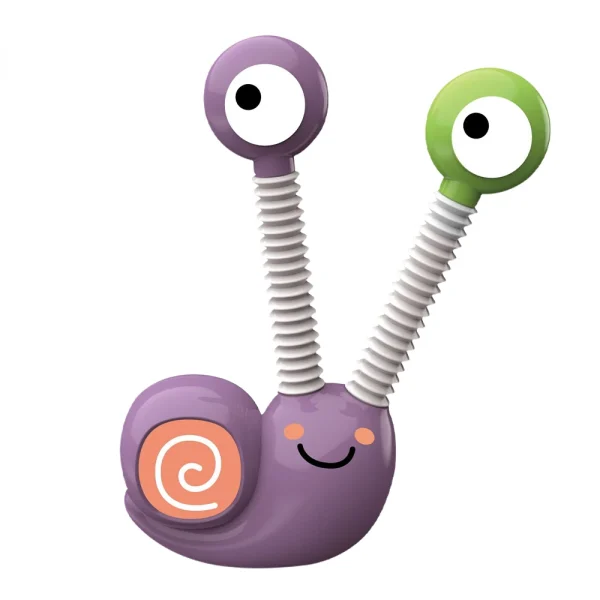 Snail Decompression Telescopic Pop Tubes Fidget Toys Sensory Toy Cool Light Lifelike Shape for Stress Anxiety Relief - Image 2