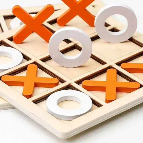 Kids Puzzle Wooden Chess Game, Montessori Chess Board Game Interaction Training, Early Educational Brain Learing Puzzles Toys - Image 5