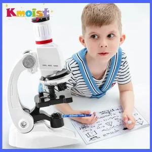 1200X Monocular Optical Microscope Elementary School Children Science Biology Microscope Digital Monocular Microscope Toys Gifts