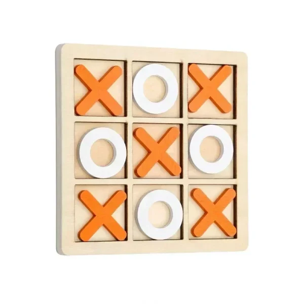 Kids Puzzle Wooden Chess Game, Montessori Chess Board Game Interaction Training, Early Educational Brain Learing Puzzles Toys - Image 3