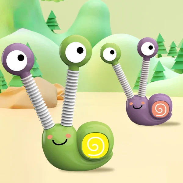 Snail Decompression Telescopic Pop Tubes Fidget Toys Sensory Toy Cool Light Lifelike Shape for Stress Anxiety Relief - Image 6