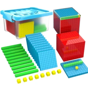Children Decimal Math Cube Demonstrator Learning Toys Parish 3D Digital Math Cube Model Teaching Aids Logical Thinking Training