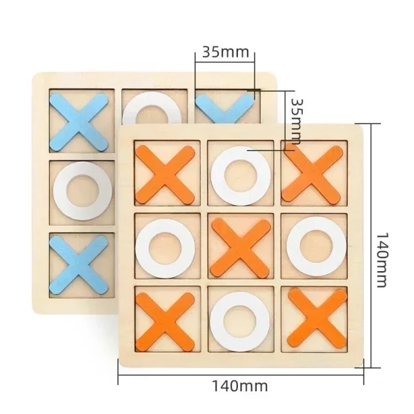 Kids Puzzle Wooden Chess Game, Montessori Chess Board Game Interaction Training, Early Educational Brain Learing Puzzles Toys - Image 6